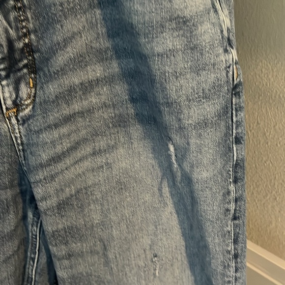 Loft high waist straight crop distressed jeans size 12 - Picture 3 of 5